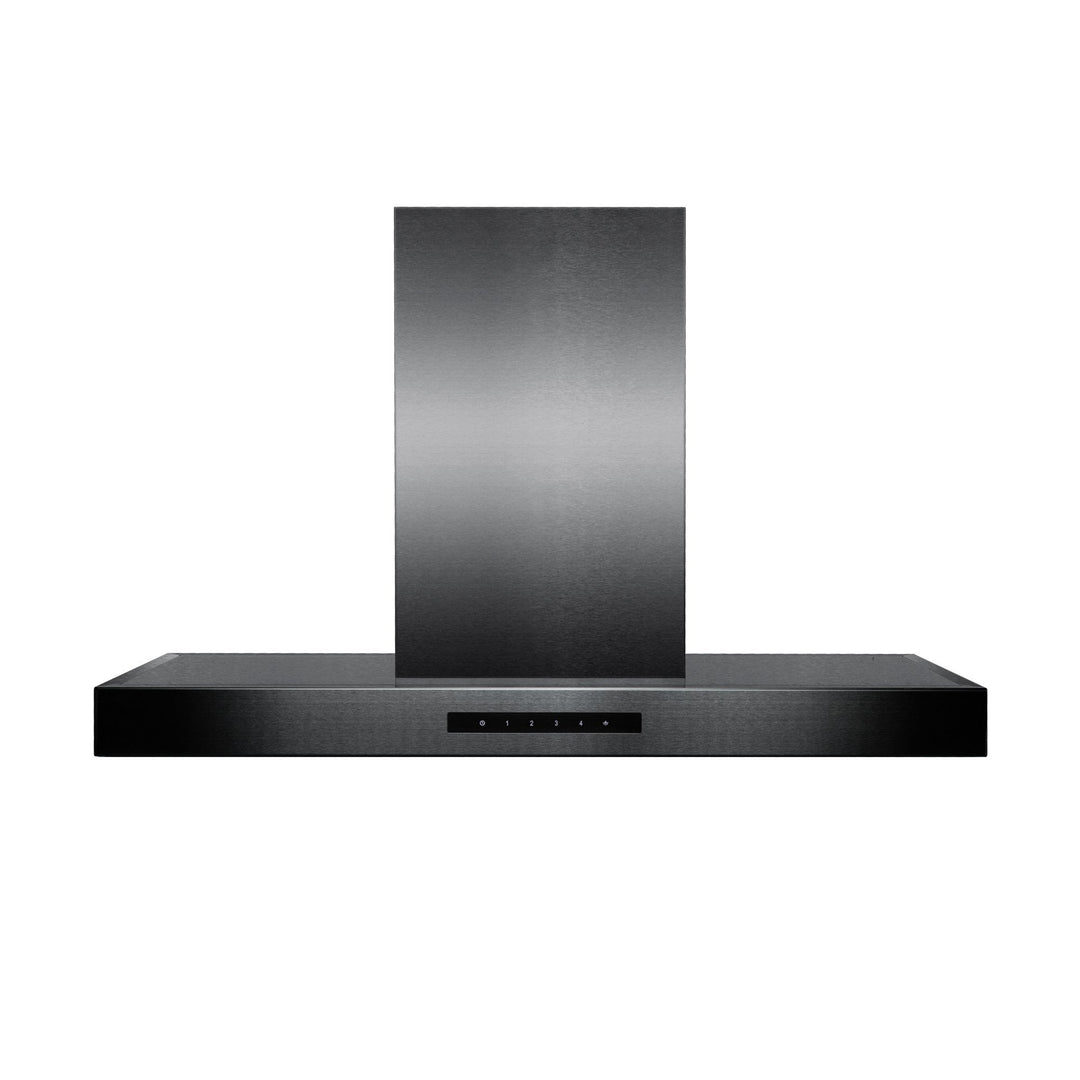 ZLINE 30” Convertible Island Mount Range Hood in Black Stainless Steel
