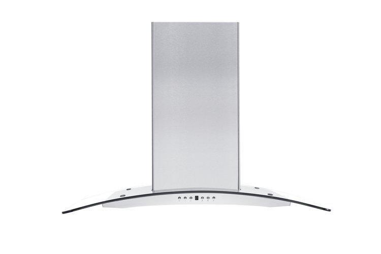 ZLINE 36" Convertible Vent Island Mount Range Hood in Stainless Steel &amp; Glass (GL14i-36)
