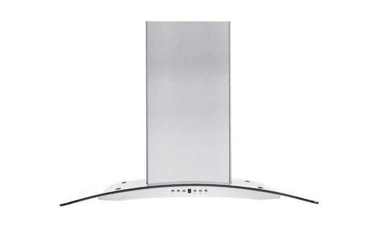 ZLINE 36" Convertible Vent Island Mount Range Hood in Stainless Steel &amp; Glass (GL14i-36)