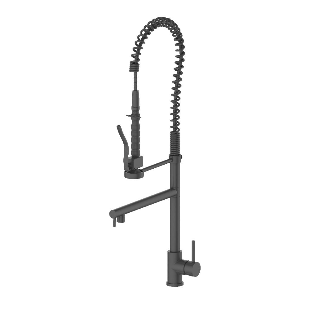 ZLINE Autograph Edition Van Gogh Pull Down Spring Kitchen Faucet with Pot Filler in Matte Black (VNG-KF-MB)