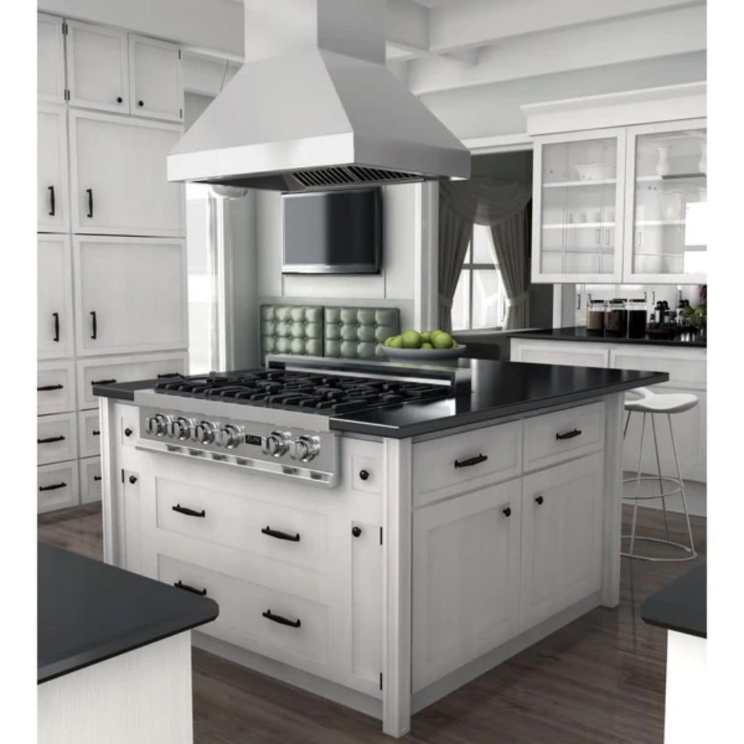 ZLINE 597i-304-36 Outdoor Island Mount Range Hood, 36" Width, Stainless Steel