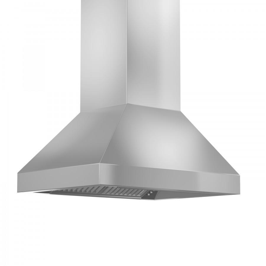 ZLINE 36” Ducted Island Mount Range Hood in Outdoor Stainless Steel