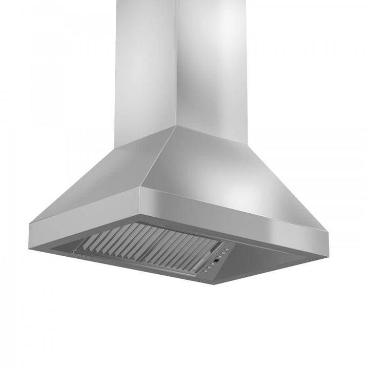 ZLINE 36” Ducted Island Mount Range Hood in Outdoor Stainless Steel
