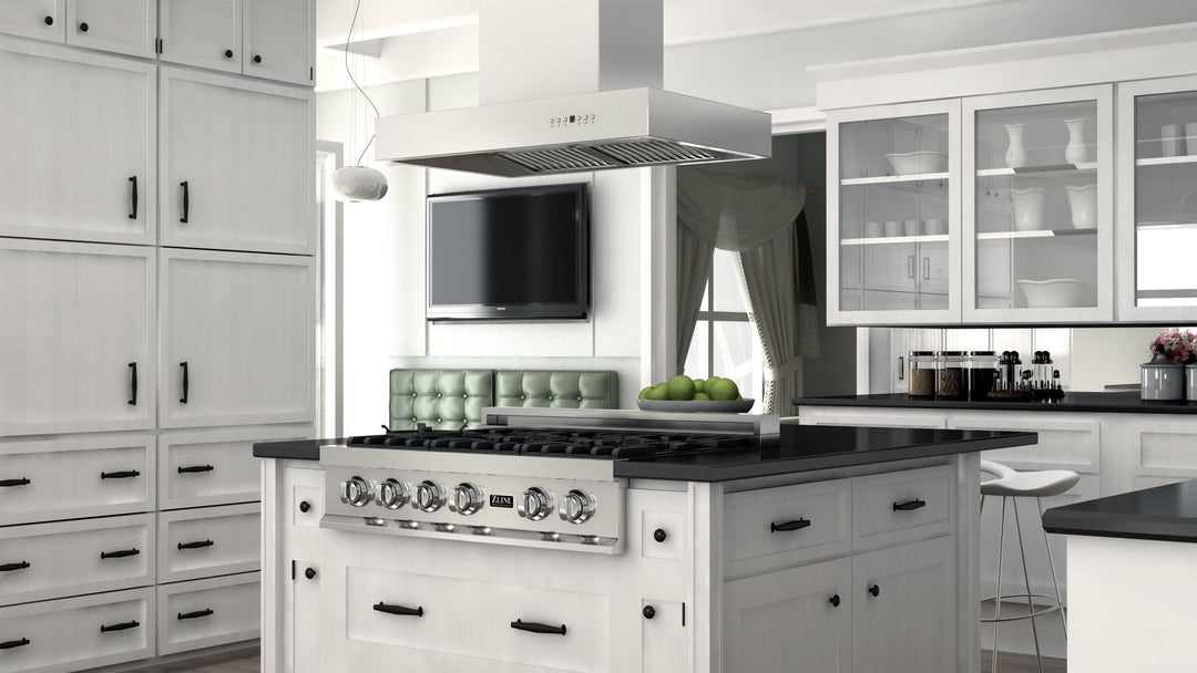 ZLINE 36 in. Ducted Outdoor Island Mount Range Hood in Stainless Steel (KECOMi-304-36)