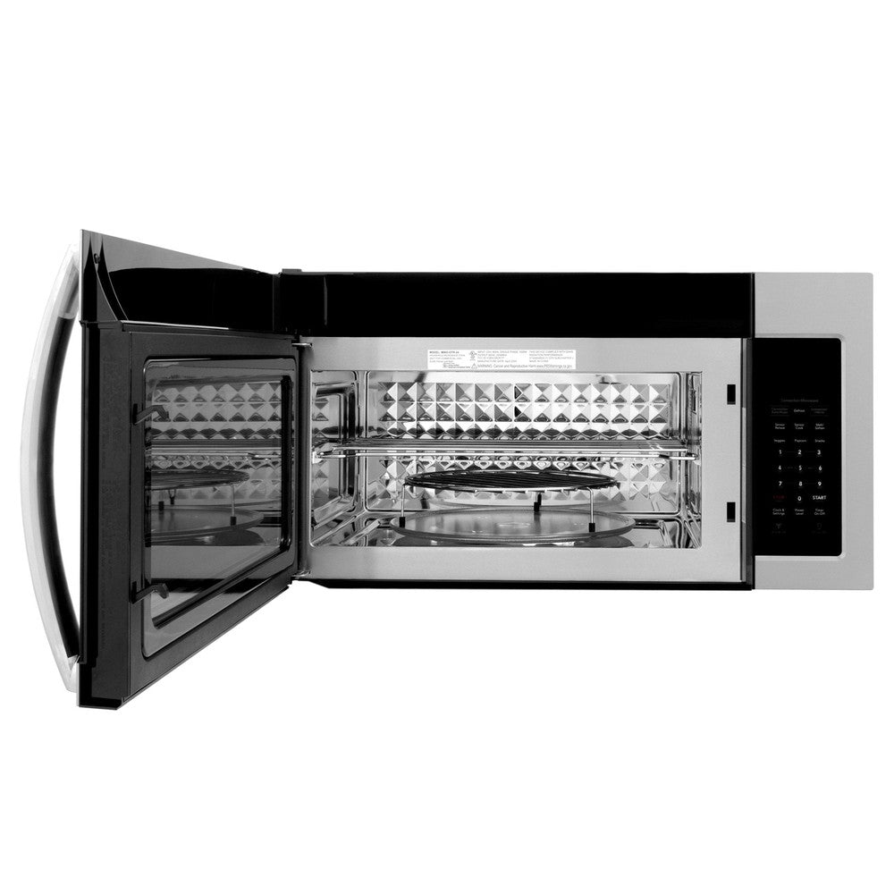 ZLINE 30 in. Kitchen Package with Stainless Steel Gas Range, Modern Over The Range Microwave and Tall Tub Dishwasher (3KP-SGROTR30-DWV)
