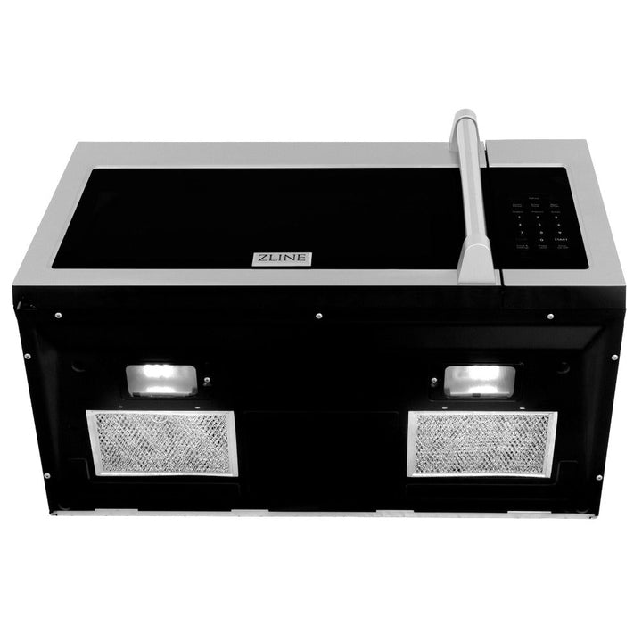 ZLINE Kitchen Package with 30 in. Stainless Steel Rangetop and 30 in. Over The Range Microwave with Modern Handle (2KP-RTOTR30)