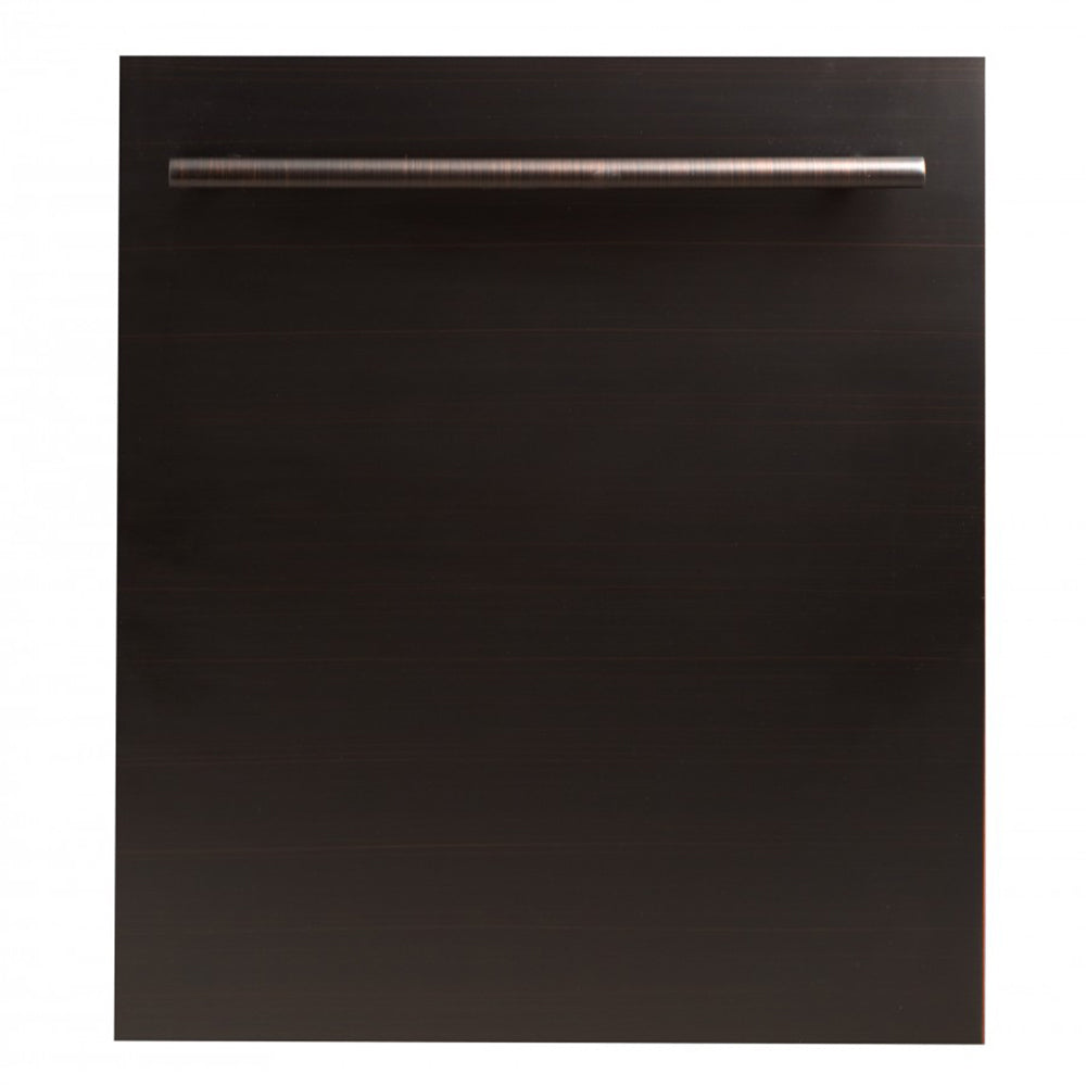 ZLINE 24 in. Top Control Dishwasher Oil-Rubbed Bronze with Stainless Steel Tub, DW-ORB-24