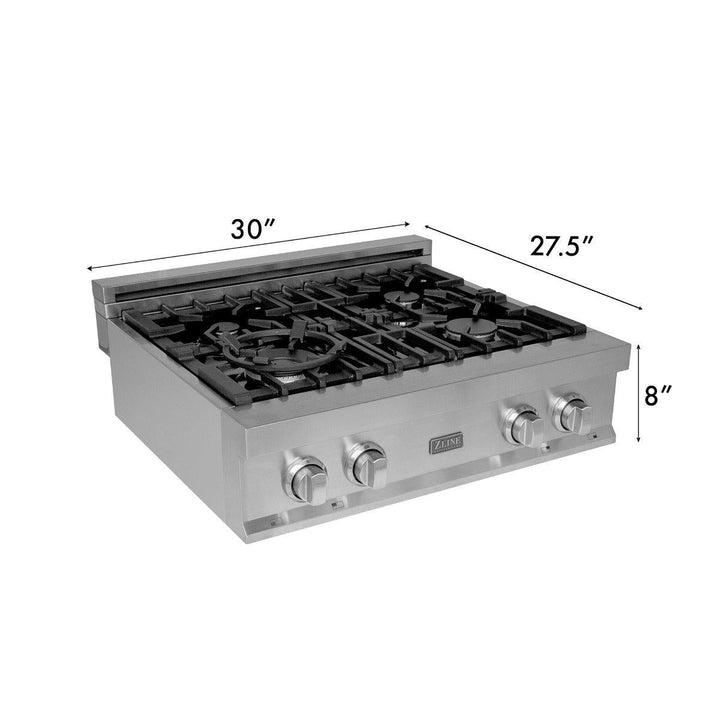 ZLINE 30 in. Rangetop with 4 Gas Burners, RT30