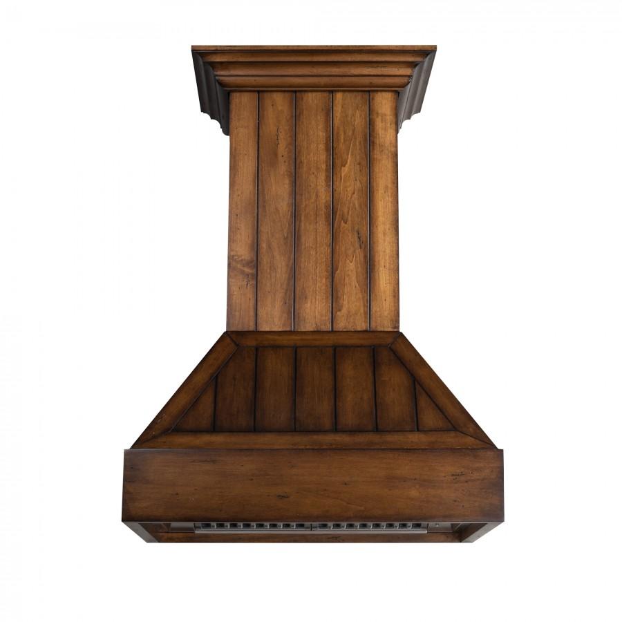 ZLINE 30" Shiplap Wooden Wall Mount Range Hood in Rustic Light Finish