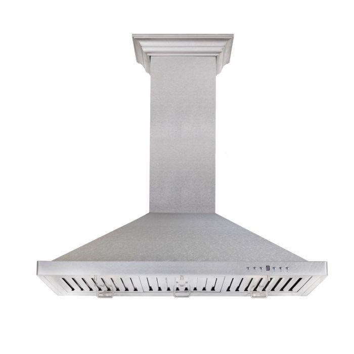 ZLINE 30 in. DuraSnow® Finished Stainless Steel Wall Mount Range Hood, 8KBS-30