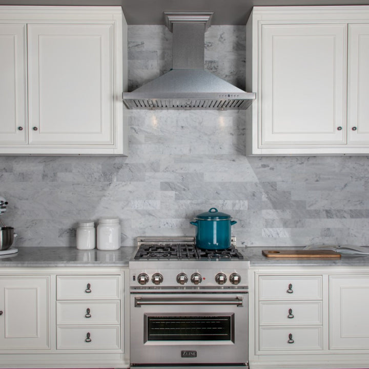 ZLINE 30" Designer Series Fingerprint Resistant Stainless Steel Convertible Vent Wall Mount Range Hood