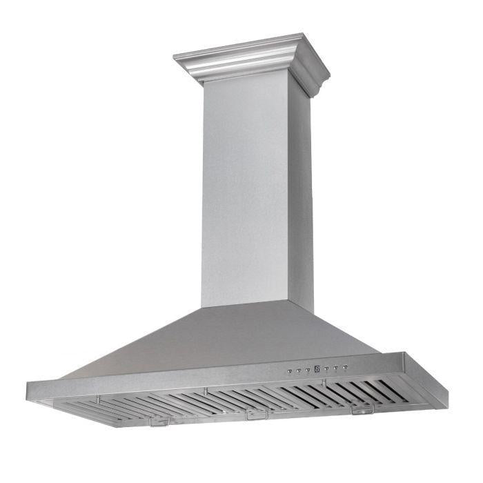 ZLINE 36 in. DuraSnow® Finished Stainless Steel Wall Mount Range Hood, 8KBS-36