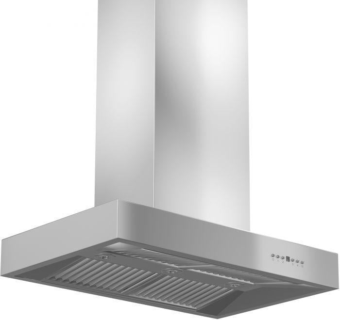 ZLINE 42 In. Ducted Outdoor Island Mount Range Hood in Stainless Steel, KECOMi-304-42