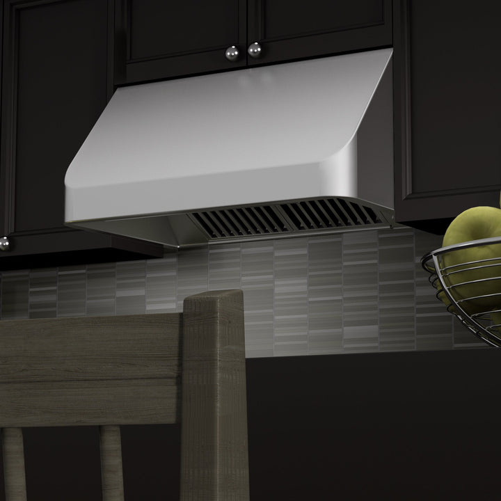 ZLINE 30” Under Cabinet Range Hood in Stainless Steel 4 Speed Motors