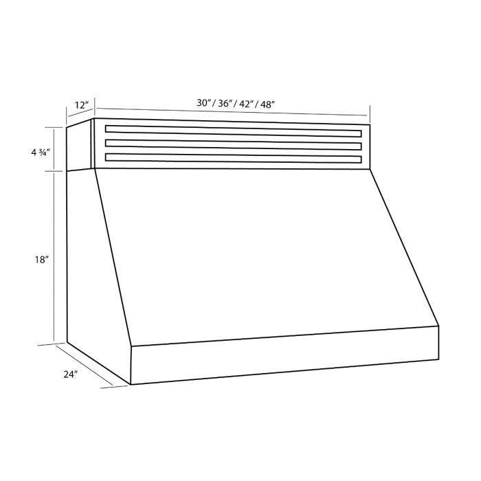 ZLINE 36 In. Recirculating Under Cabinet Range Hood in Stainless Steel, RK523-36