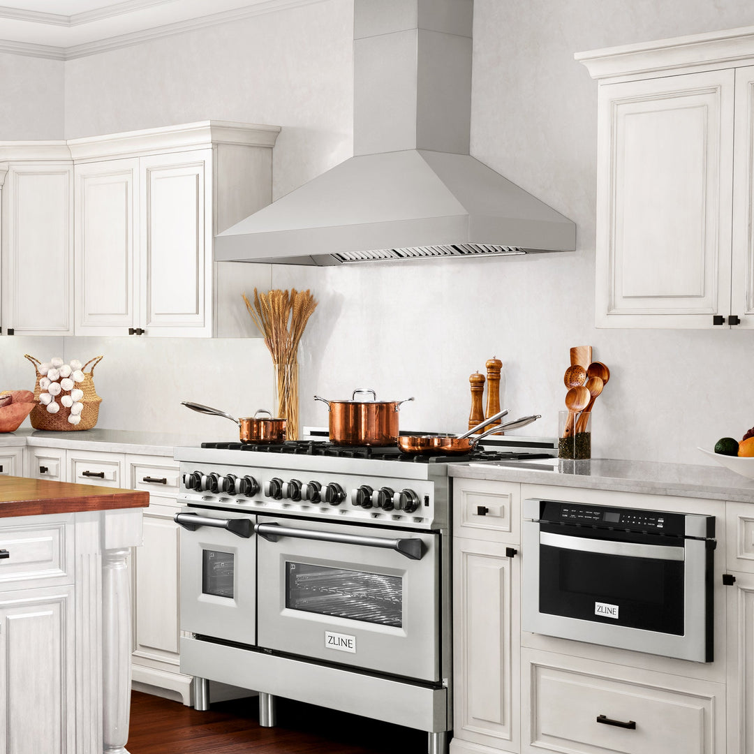 ZLINE 36 in. Professional Convertible Vent Wall Mount Range Hood in Stainless Steel, Open Box-Excellent Condition