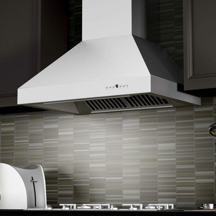 ZLINE 36 In. Outdoor Ducted Wall Mount Range Hood in Outdoor Approved Stainless Steel, 667-304-36