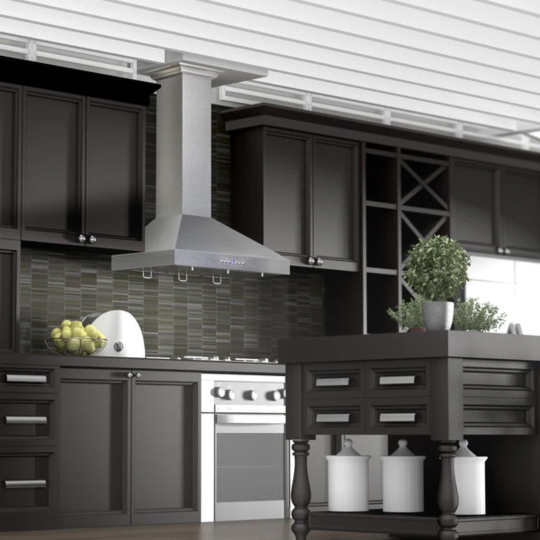 ZLINE Designer 8KL3S Series Satin Stainless Steel Island Mount Range Hood