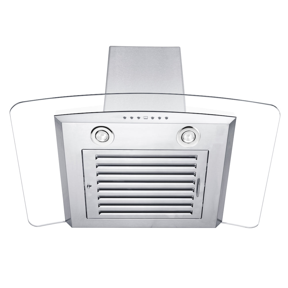ZLINE 36" Convertible Vent Wall Mount Range Hood in Stainless Steel &amp; Glass (KZ-36)