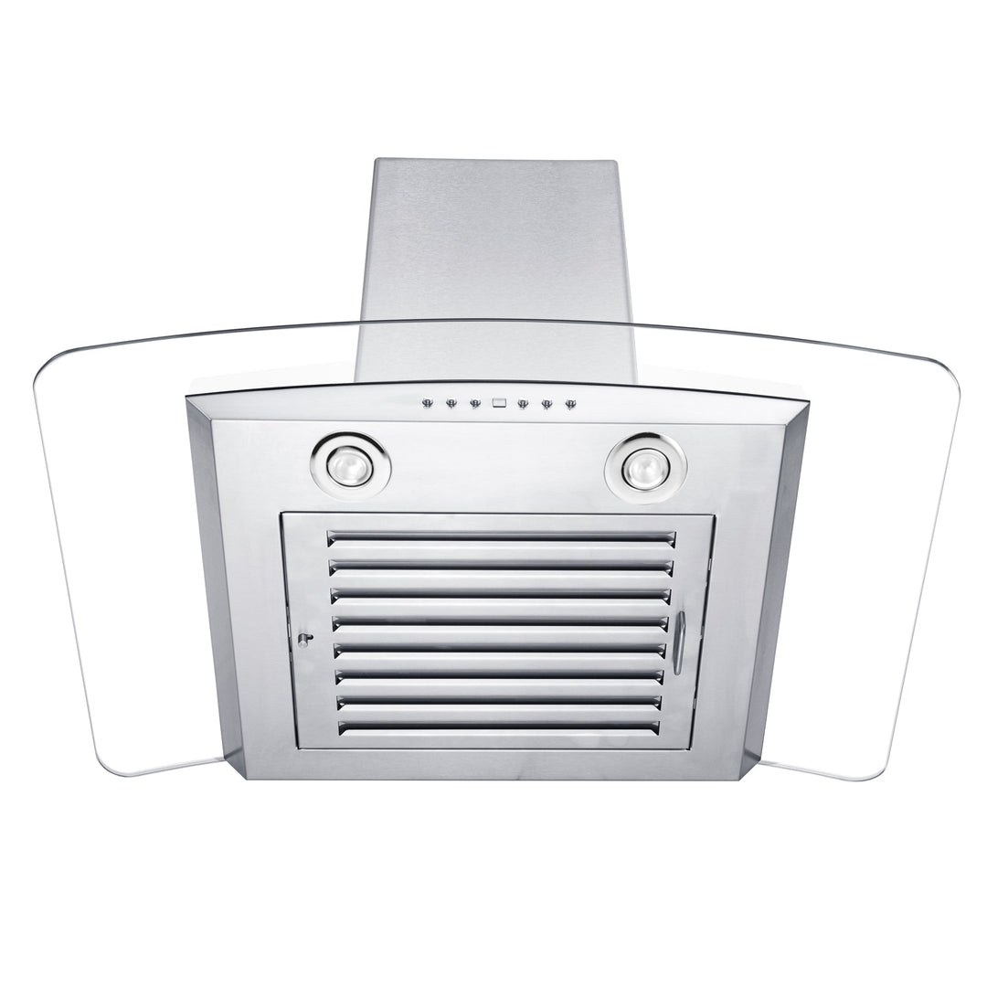 ZLINE 30" Convertible Vent Wall Mount Range Hood in Stainless Steel &amp; Glass (KZ-30)