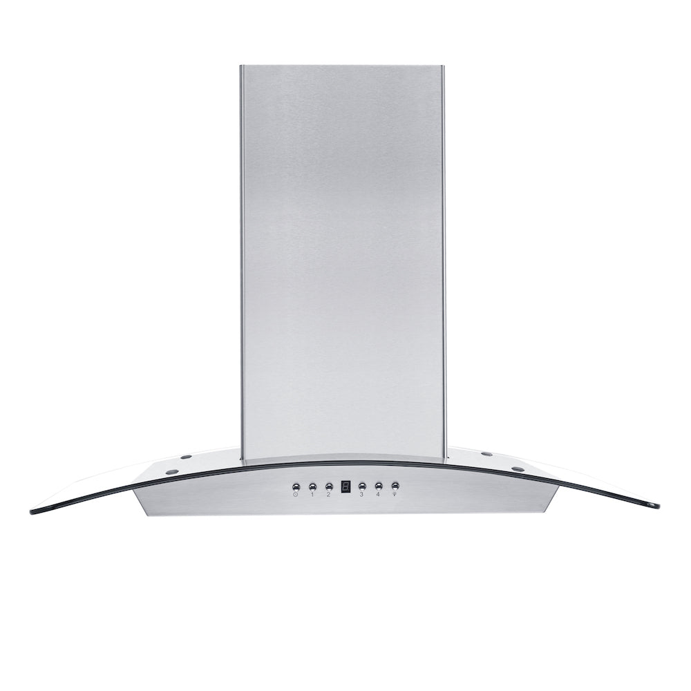 ZLINE 36" Convertible Vent Wall Mount Range Hood in Stainless Steel &amp; Glass (KZ-36)