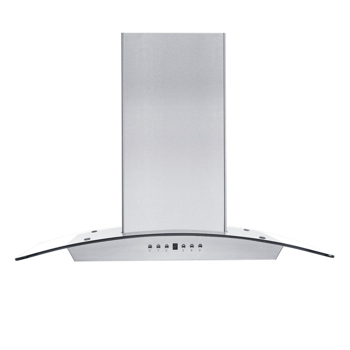 ZLINE 36" Convertible Vent Wall Mount Range Hood in Stainless Steel &amp; Glass (KZ-36)