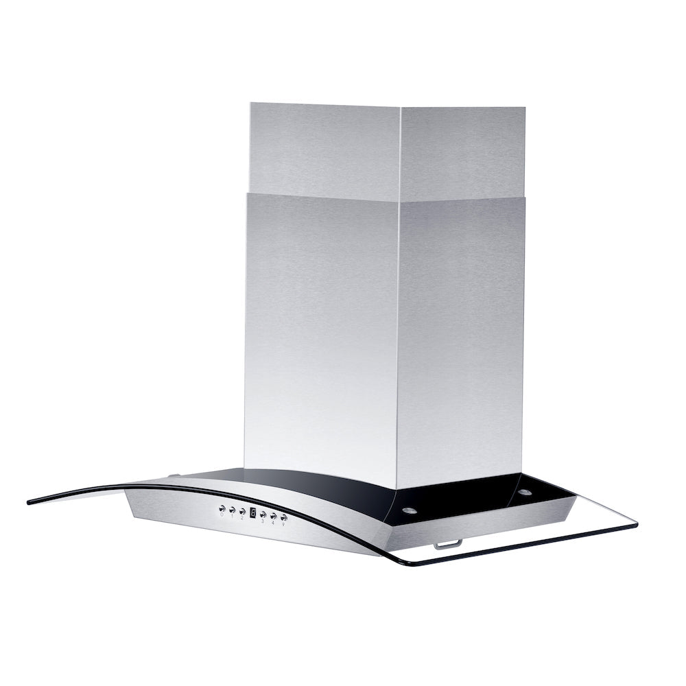 ZLINE 36" Convertible Vent Wall Mount Range Hood in Stainless Steel &amp; Glass (KZ-36)