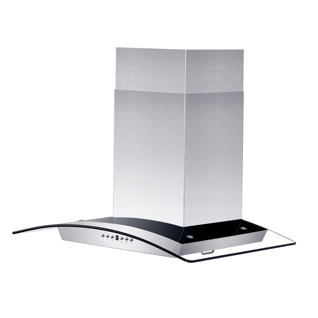 ZLINE 30" Convertible Vent Wall Mount Range Hood in Stainless Steel &amp; Glass (KZ-30)