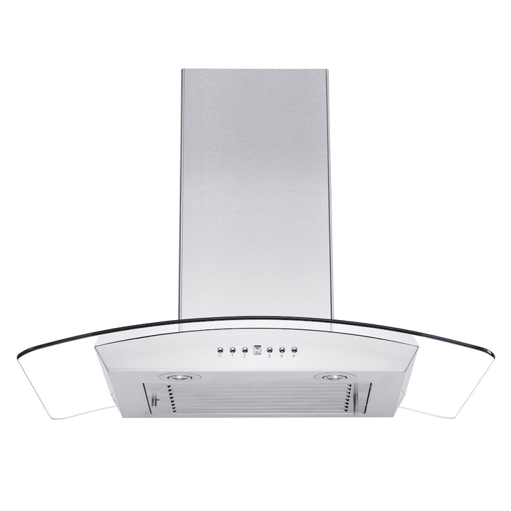 ZLINE 36" Convertible Vent Wall Mount Range Hood in Stainless Steel &amp; Glass (KZ-36)