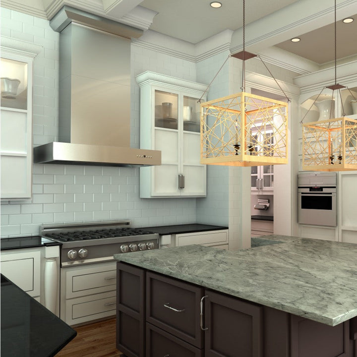 Professional Wall Mount Range Hood in Stainless Steel (KECOM-36)  ZLINE 36 in.