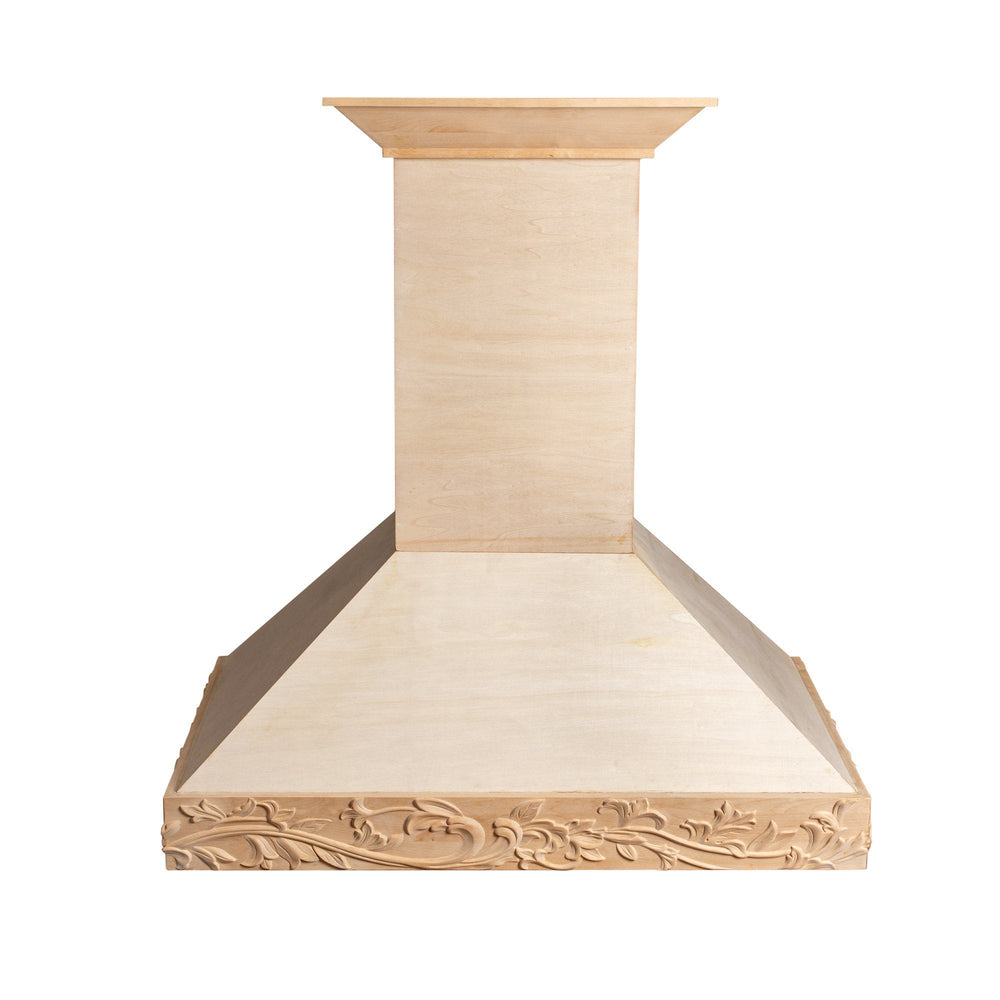 ZLINE 36" Ducted Unfinished Wooden Wall Mount Range Hood 400 CFM