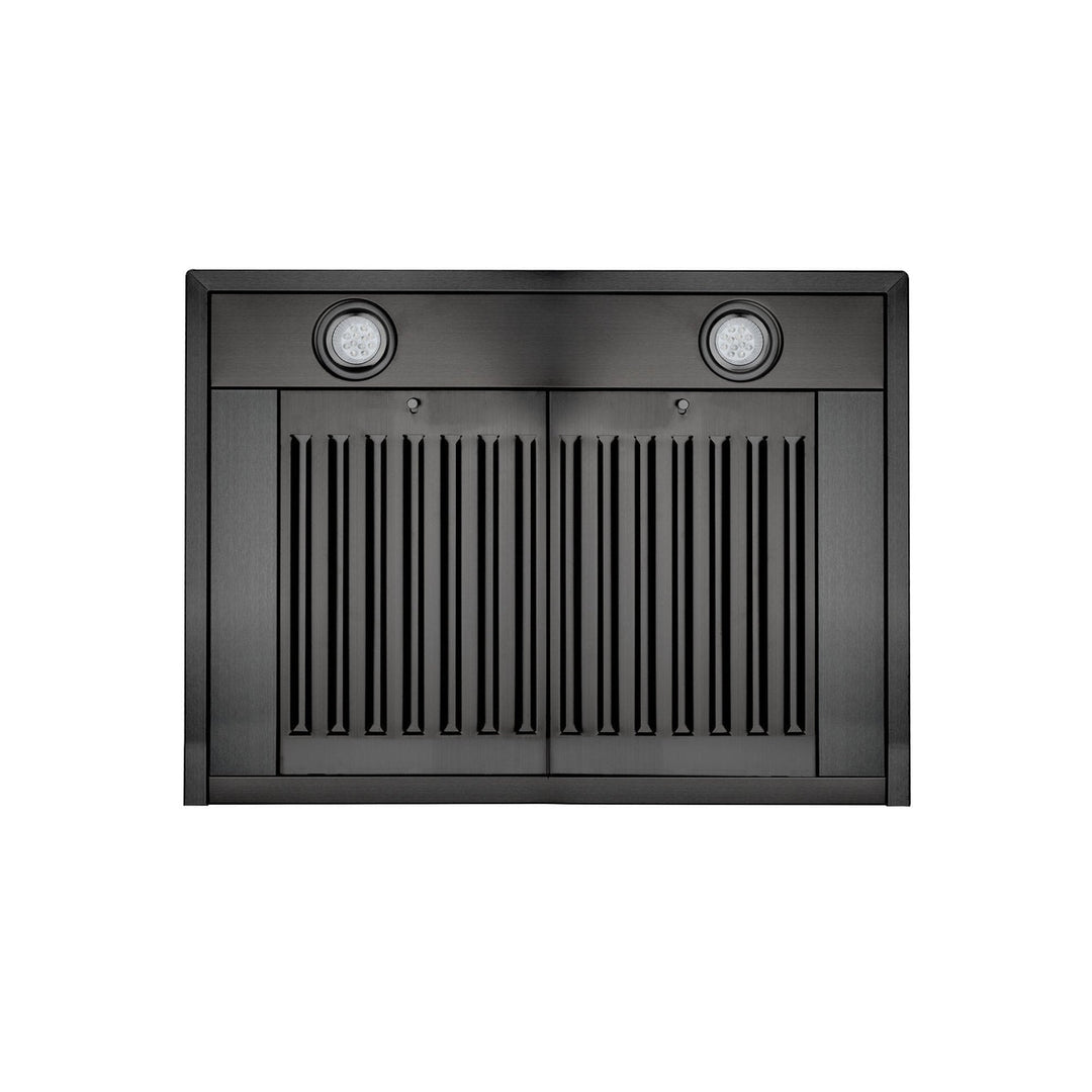 ZLINE 42" Convertible Wall Mount Range Hood in Black Stainless with Charcoal Filters, BSKBN-CF-42