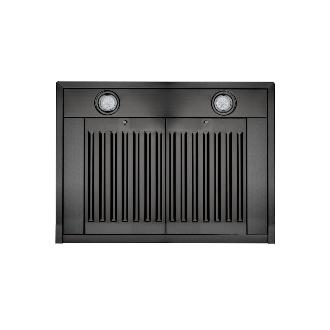 ZLINE 24" Convertible Wall Mount Range Hood in Black Stainless with Charcoal Filters, BSKBN-CF-24