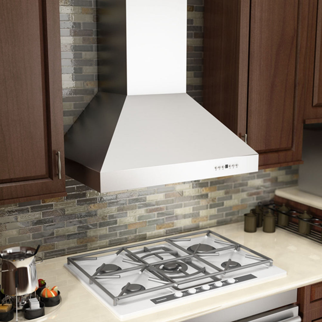 ZLINE 30 in. Professional Convertible Vent Wall Mount Range Hood in Stainless Steel, Open Box-Excellent Condition