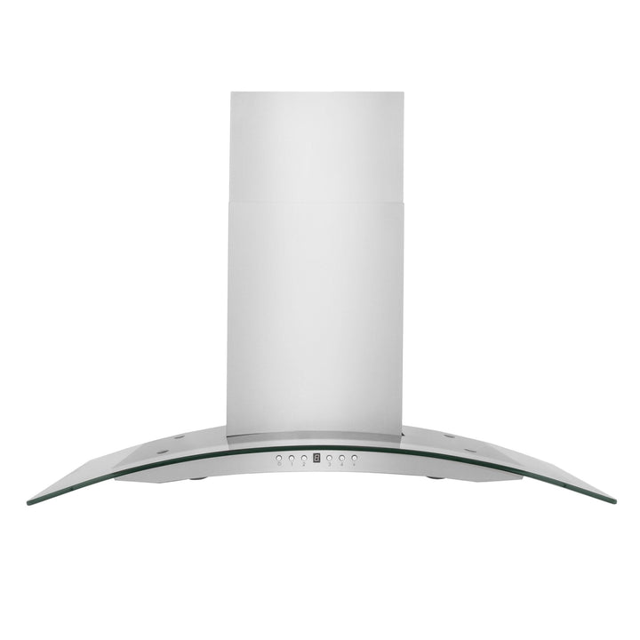 ZLINE 48" Convertible Vent Convertible Vent Wall Mount Range Hood in Stainless Steel &amp; Glass (KN4-48)