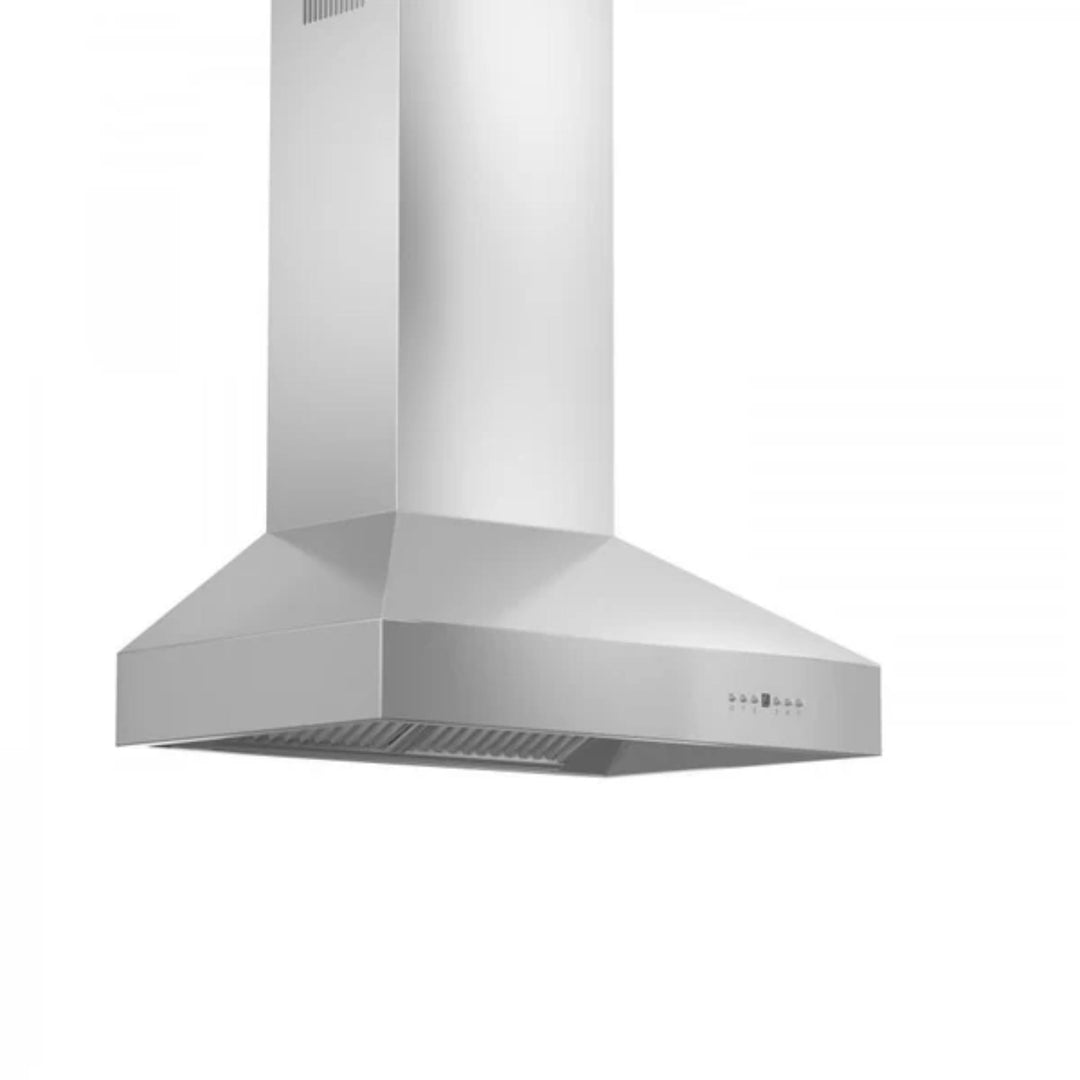 ZLINE 36 Inch Wall Mount Range Hood with Remote Dual Blower 400 CFM