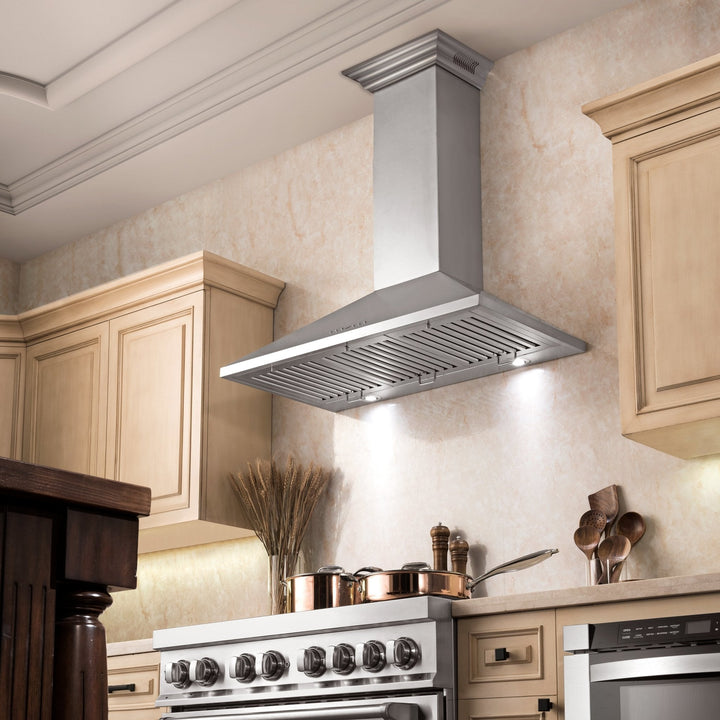 ZLINE 30" Wall Mount Range Hood Stainless Steel Built-In CrownSound