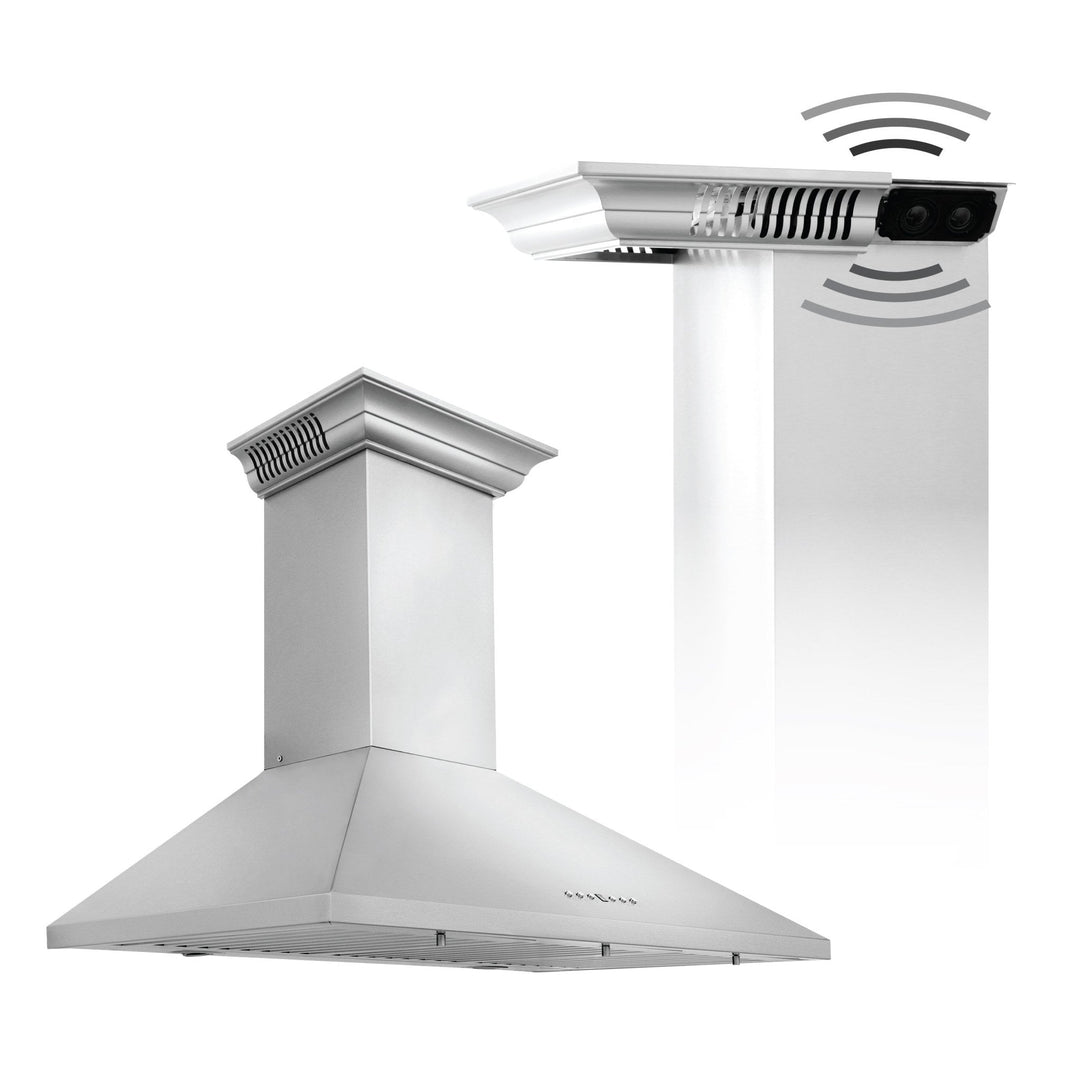 ZLINE 30" Wall Mount Range Hood Stainless Steel Built-In CrownSound
