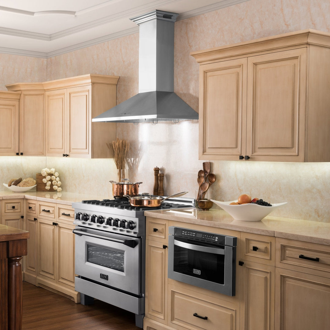 ZLINE 30" Wall Mount Range Hood Stainless Steel Built-In CrownSound