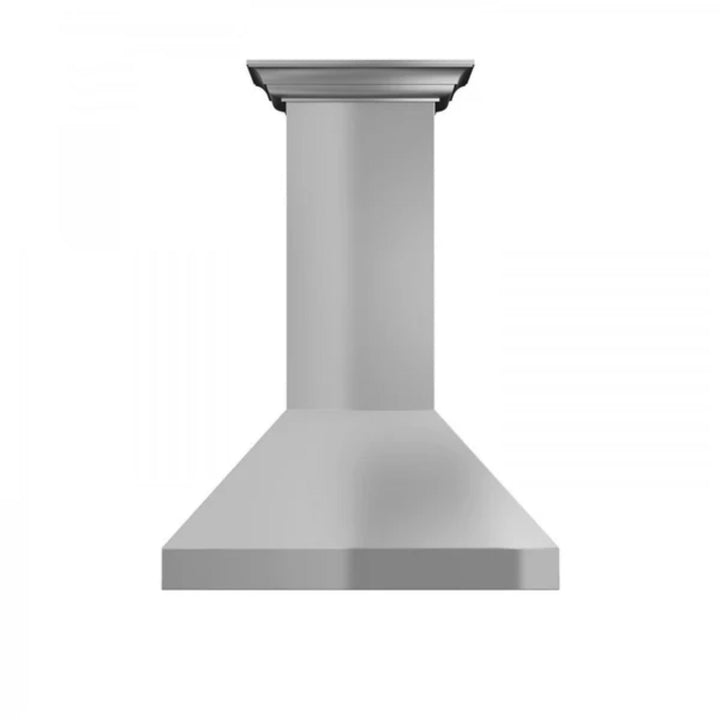ZLINE 30", 36", 42", 48", and 60" Professional Convertible Vent Wall Mount Range Hoods with Crown Molding in Stainless Steel