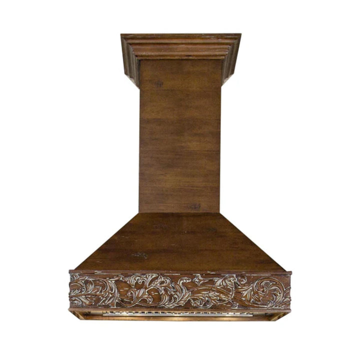 ZLINE 42" Wooden Wall Mount Range Hood in Walnut with Remote Motor