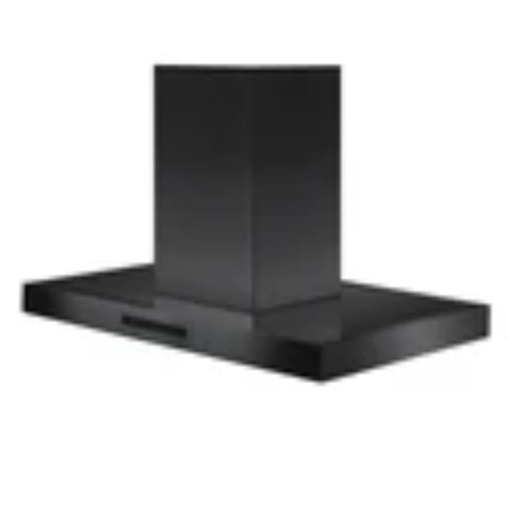 ZLINE Convertible Island Mount Range Hood in Black Stainless Steel