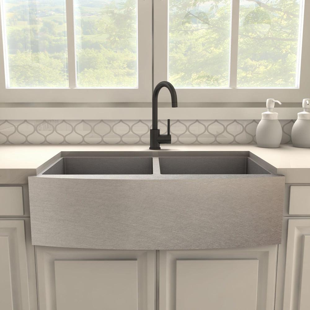 ZLINE Autograph Edition Renoir Single Handle Kitchen Faucet in Matte Black (REN-KF-MB)