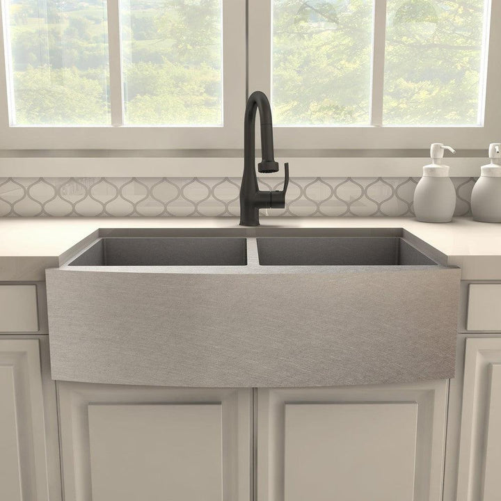 ZLINE Autograph Edition Dali Pull Down Single Handle Kitchen Faucet in Matte Black (DAL-KF-MB)
