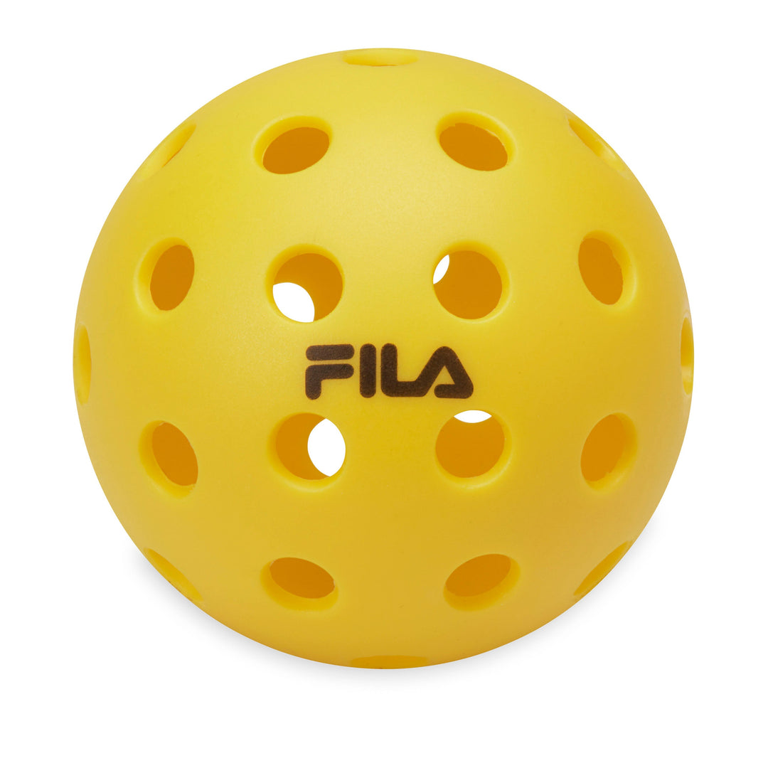 FILA Outdoor Pickleballs (4-Pack) Yellow single ball