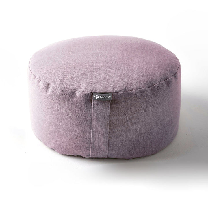 Mod meditation cushion in fig linen