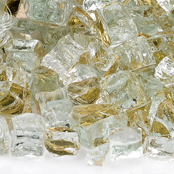 AFG - 1/2" Gold Reflective Fire Glass - 10LB Jar