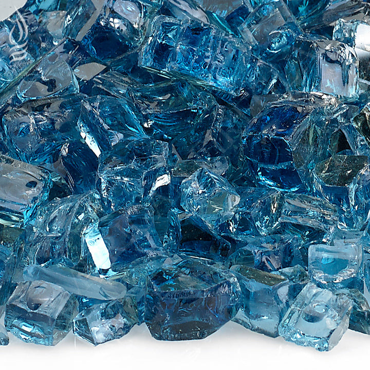 AFG - 1/2" Pacific Blue Reflective Fire Glass - 10LB Jar