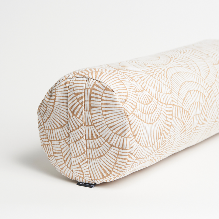 Terra print cylindrical bolster