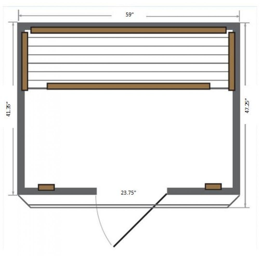 Sunray Savannah 3-Person Infrared Sauna HL300K